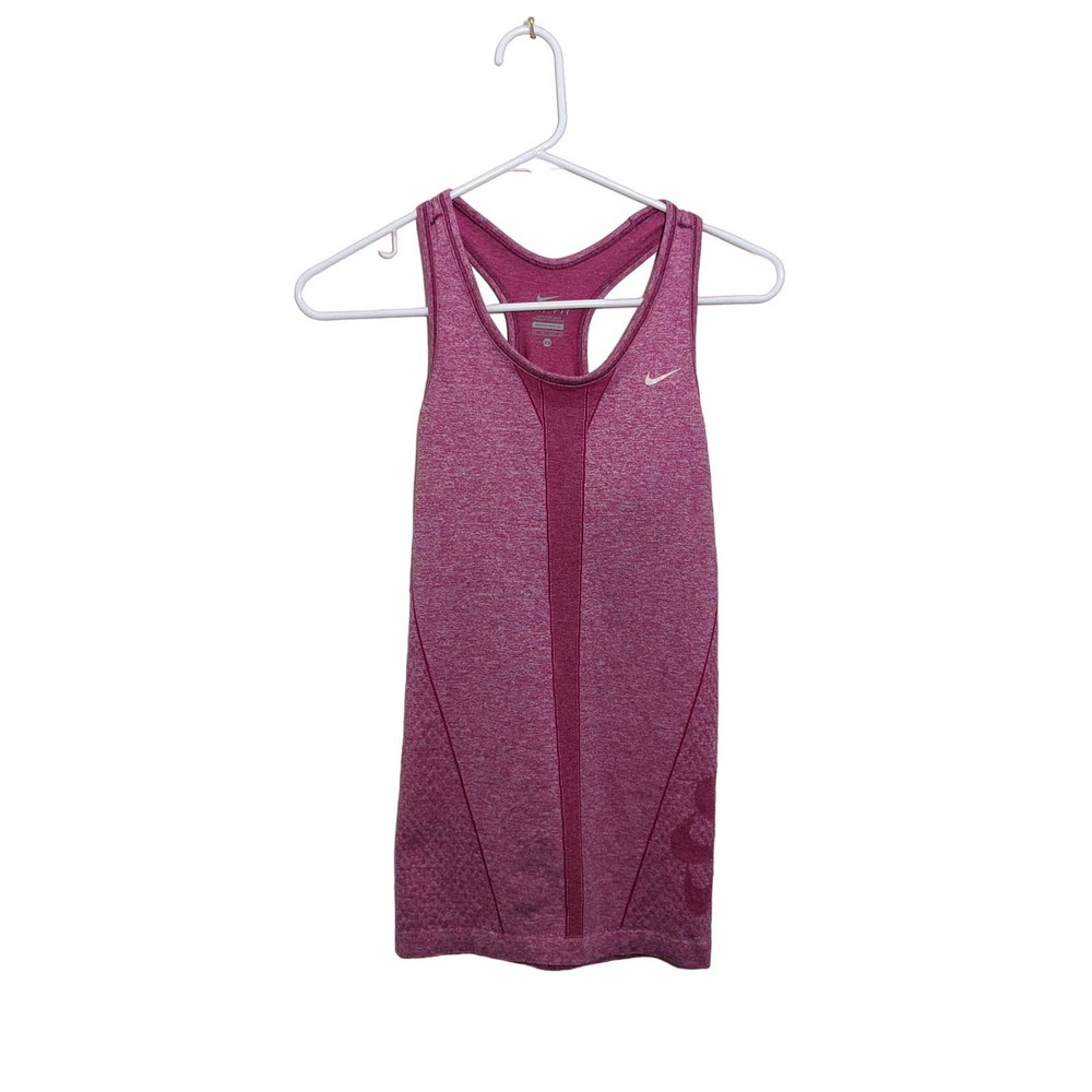 Nike Women's Dri-Fit Pink Patterned Running Tank Top Size XS